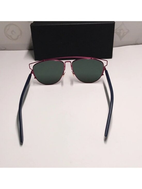 New Authentic DIOR Technologic TTVH 57mm Unisex Sunglasses – Matte Red & Blue main image 10